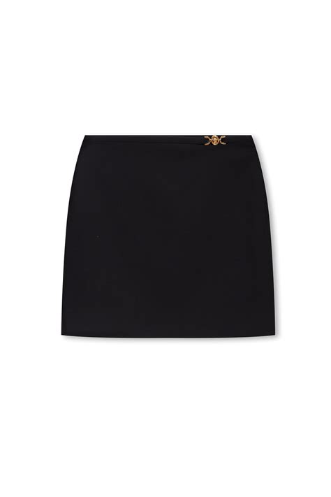 versace black mini skirt|versace skirts for women.